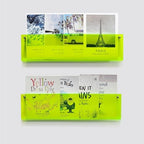 ROYALITA 2-Pack Acrylic Magazine Holder Brochure Holder, Green 24 Inch - Image 2