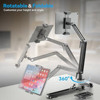 Portable Monitor Arm Mount Holder Screen Stand 18.5" 360° Rotating Base - Image 6