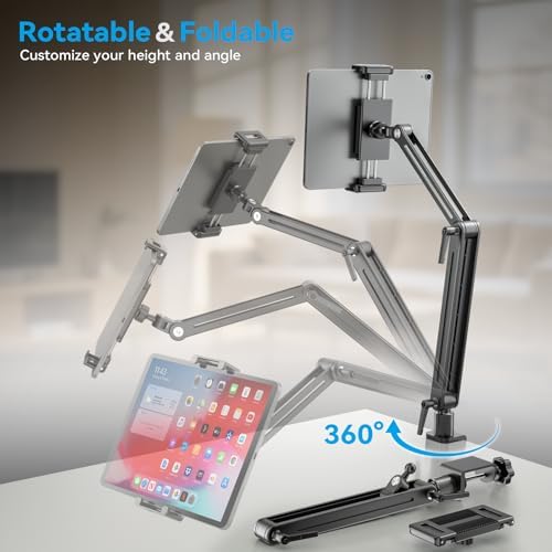 Portable Monitor Arm Mount Holder Screen Stand 18.5" 360° Rotating Base - Image 6