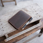 JJNUSA Genuine Leather Notepad Cover For Mini Pocket Notebook 4" X 6", Leather Cover For Rite In The Rain Top-Spiral Notebook,Travel Index Cards 4 x 6 / 4" x 6" Cover Holder Jotter brown - Image 3