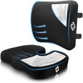 Samsonite [2-in-1 Ergonomic Seat Cushion and Lumbar Support Cushion Combo, Memory Foam Office Chair for Back Support and Car Seat Pillow by Unknown