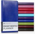 Gallery Leather Pocket Monthly Planner 2026-2027 Acadia Malibu by GalleryLeather