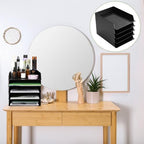 Wenqik 20 Pcs Stackable Paper Letter Trays Plastic Desk Organizer, Black - Image 5