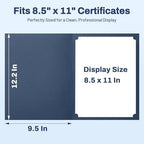 SUNEE Certificate Holders(Navy Blue, 30 Packs), Diploma Covers Gold Foil Border, for Letter Size 8.5x11 Certificates, Cardstock, Document Papers - Image 5
