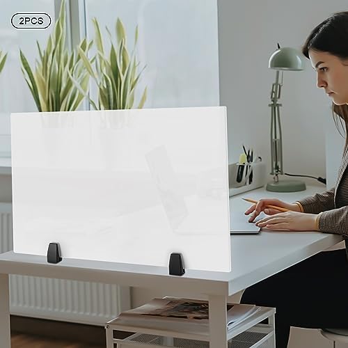 Office Desk Divider, Acrylic Room Privacy Panel Frosted Privacy Divider on Desk Partition, 30" x 18" - Image 3