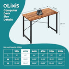 OLIXIS Small Computer Desk, Gaming Desk, Home Office, 40 Inch - Image 3