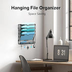 MHUD 5-Tier Wall File Organizer and Mail Organizer with 5 Hooks, 2 Pack - Image 5