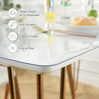 LovePads Clear Table Cover Protector 28 x 64 Inch, 1.5mm Thick Plastic Mat - Image 3