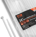 TR Industrial Multi-Purpose Natural Cable Ties, 24 inches, 50 Pack by TRIndustrial