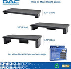 DAC STAX Ultrawide Adjustable, Stackable Desktop Computer Monitor Stand Laptop Riser, Supports up to 66 Pounds, with Keyboard Storage, Black (MP-211) - Image 5