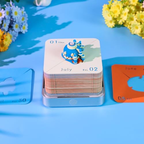 3D Weekly Calendar 2027 Creative Weekly Calendar tear away calendar F - Image 3