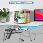 Acrylic Pen Holder for Desk Organizer Holder with 2 Adhesive DIY Stickers - Image 6