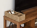StorageWorks Seagrass Storage Baskets with Dividers for Pantry Shelves - Image 7