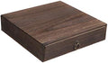 Cabilock Rustic Solid Wood Single Desktop Drawer – Vintage Apothecary Style Monitor Stand & Desk Organizer, Distressed Wood Storage Box for Office Supplies, Jewelry & Crafts (Coffee) by cabilock