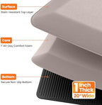 1-Inch Thick Anti-Fatigue Mat for Kitchen and Standing Desk, 20"x32", Khaki - Image 4