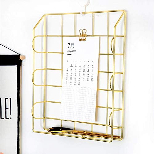 Gold 4-Tier Stackable Paper Tray Desk Organizer - Image 6