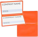 StoreSMART - Orange Folding Business Card Holders - 500 Pack - Polypropylene Plastic (RPP2915O-500) by StoreSMART