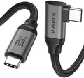 Silkland USB C Monitor Cable Right Angle 6.6FT, 8K@30Hz 5K/4K@60Hz Display by Silkland