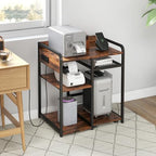 3-Tier Printer Stand with Storage Shelf and Power Outlet for Home Office - Image 7