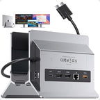 MacBook Docking Station Dual Monitor 4K@60Hz with M.2 NVMe SSD Enclosure by PULWTOP