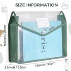 Epakh 10 Pcs Plastic Expanding File Folders, Mixed Colors, Horizontal - Image 2