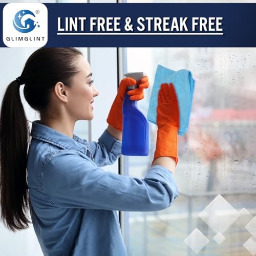 GLIMGLINT Microfiber Cleaning Cloth, 150 Pack Towels for Cars 14 X12 Inch - Image 5