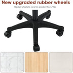 Ergonomic Adjustable Under Desk Footrest,Ottoman with Wheels - Image 6