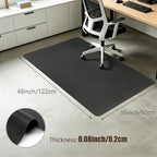 Bsmathom Office Chair Mat for Hardwood Floor, 36" x 48" Desk Computer Chair Mat for Hard Wood and Tile Floor, Anti-Slip Hard Floor Protector Chair Mat, PVC Mat Desk Rug for Office Home, Black - Image 2