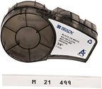 Brady Authentic (M21-375-499) Multi-Purpose Nylon Label for General ID, Wire Marking, and Lab Labeling, Black on White- For M210, M210-LAB, M211, BMP21-PLUS and BMP21-LAB Printers, .375" W, 16' L by BradyCorp