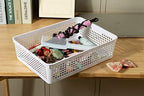 Aebeky A4 Size Plastic Paper Storage Trays,Desktop File Organizer Baskets,6-Packs (White) - Image 7