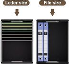File Organizer Box with Lids, Collapsible File Folder Organizer - Image 3