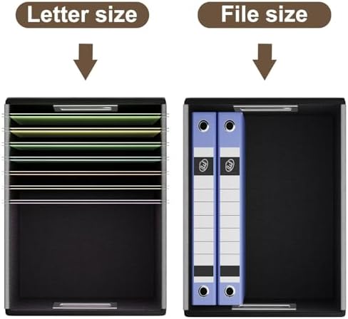 File Organizer Box with Lids, Collapsible File Folder Organizer - Image 3