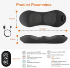 3 in 1 Upgraded Rechargeable Electric Lumbar Support Pillow with Heat & Massage Back Cushion, Ergonomic Memory Foam Lower Back Massager for Fatigue Relief, for Home, Office, Bed, Sofa, and Car Use - Image 2