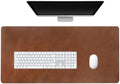 Premium Leather Desk Mat, Full Grain Leather Desk Pad Protector & Desk Blotter, Waterproof Non-Slip Writing Surface for Keyboard, Mouse & Laptop, Desk Pad for Home & Office (Tobacco, Medium) by FinecraftedLeatherGoods
