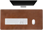 Premium Leather Desk Mat, Full Grain Leather Desk Pad Protector & Desk Blotter, Waterproof Non-Slip Writing Surface for Keyboard, Mouse & Laptop, Desk Pad for Home & Office (Tobacco, Medium) by FinecraftedLeatherGoods