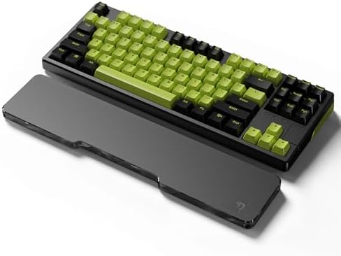 Acrylic Keyboard Wrist Rest - TENKEYLESS 80% Keyboard- Mechanical Keyboards Ergonomic Palm Rest for Computer Keyboard,Anti-Slip Base,Wrist Pad for Laptop,Office & Home-Easy Typing (Black) by SELORSS