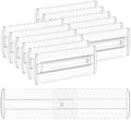 12 Pack 4" High Drawer Dividers for Clothes, 10.2"-16.5" Expandable by Unknown