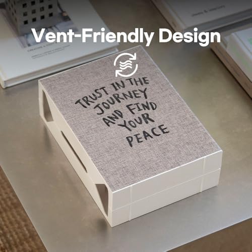 Book Shape Decorative Cable Management Box - Expandable Cable Organizer Box with Magnetic Closure for Home & Office (Daily Trust, Large) - Image 3