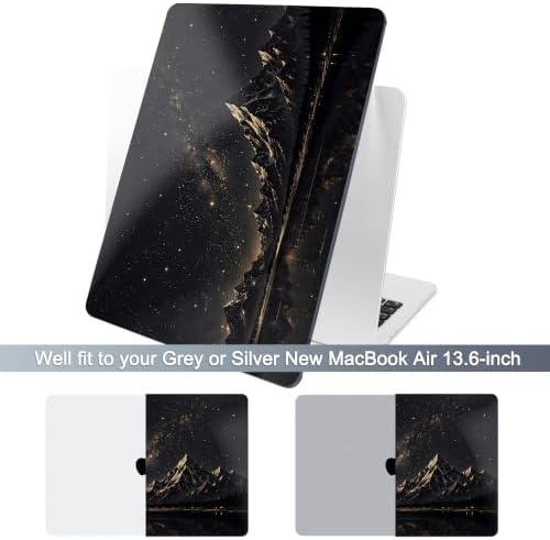 Batianda Case for MacBook Air 13.6" 2026 M5 M4 M3 M2 Chip, Starry Mountain - Image 4