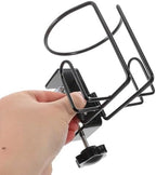 NOLITOY Desk Cup Holder Clamp on Mount with Anti Spill Design, 2-in-1 Under Desk Headphone Hanger and Coffee Mug Stand, Iron Material with Space-Saving Vertical Structure, Secure Clamp - Image 4