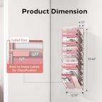 14-Tier Wall File Organizer and Hanging File Organizer, Pink - Image 2