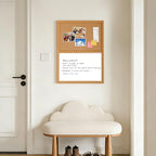 ARCOBIS Cork Board White Board Combo with MDF Wood Frame - Image 7