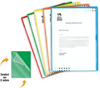 Assorted Color Vinyl Folders, Heavy Duty Plastic Folders with Clear Front Pocket, Doctor Stuff, Letter Size L-Type Document Holder for Home, Office and Medical, Pack of 100 - Image 2