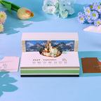 3D Calendar 2027, Unique 3D Memo Pad Tear Away Time Piece Calendar, Fun DIY Paper Carving Art 3D Desk Calendar Notepad Gift for Christmas, New Year (Sky City) - Image 5