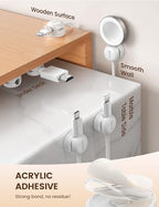 Lamicall 12Pack Rotating Cord Organizer, Desk Office Nightstand Accessories - Image 4