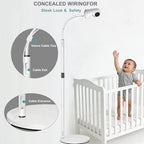 Baby Monitor Floor Stand Mount Compatible for Nanit Pro (with Flex Stand),Vtech HQ Max/VM901/VM924/VM919/RM7764,Momcozy,Babysense(MaxView),HelloBaby,Heavy-Duty Stand - Image 3