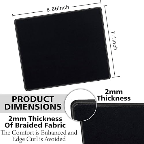 SaiTech IT 50 Pack Waterproof Mouse Pad, 8.66x7.1 inch, Black - Image 2