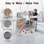 Blvornl Office Chair Mat for Hardwood Floor, Computer Chair Mat, 45"x 53" - Image 3
