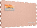 Scalloped Bulletin Board 36x24 inches, Decorative Felt Pin Board for Wall by Lightomorrow
