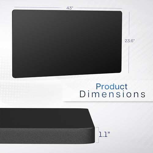 VIVO Black 43 x 24 in Solid Table Top, DESK-TOP43B - Image 3
